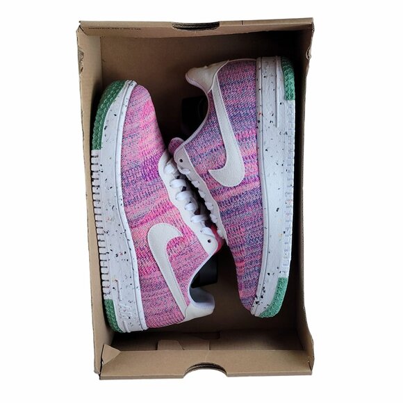 ⭐Nike AF 1 Crater Flyknit  Mens Shoes Fuchsia Glow 2020 Sz 6 Rare DC7273-500 New - Picture 7 of 11